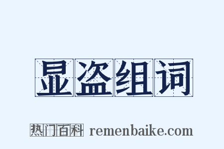 显盗组词是什么意思的图片